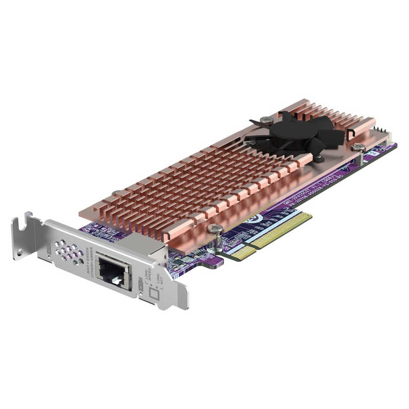 QNAP QNAP 2 x M.2 PCIe Gen4 NVMe SSD ＆ 1 x 10GbEポート拡張カード  「バルク品」 QM2-2P410G1T QM2-2P410G1T