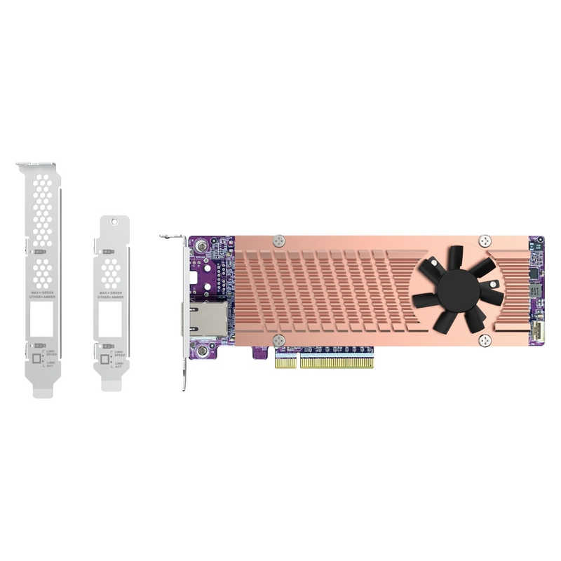 QNAP QNAP 2 x M.2 PCIe Gen4 NVMe SSD ＆ 1 x 10GbEポート拡張カード  「バルク品」 QM2-2P410G1T QM2-2P410G1T