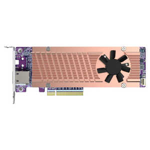 QNAP 2 x M.2 PCIe Gen4 NVMe SSD ＆ 1 x 10GbEポート拡張カード  「バルク品」 QM2-2P410G1T