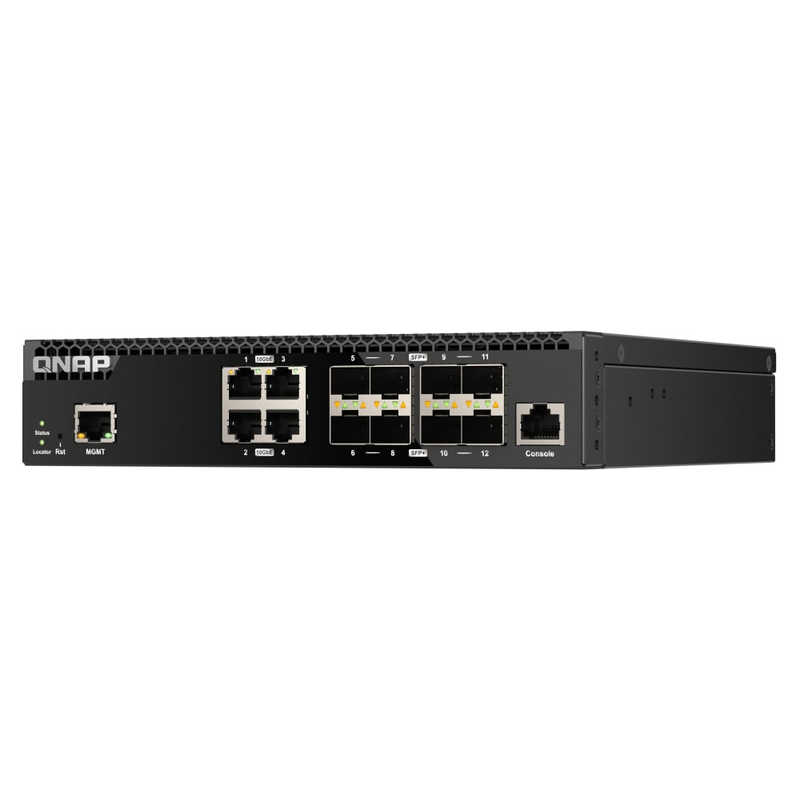 QNAP QNAP スイッチングハブ［10GbE SFP＋ポート×8/0GbE RJ45ポート×4］ QSW-M3212R-8S4T QSW-M3212R-8S4T