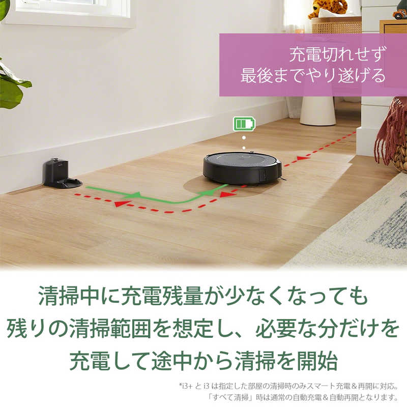 iRobot　アイロボット iRobot　アイロボット 【アウトレット】ルンバ i3 ロボット掃除機 I315060 グレー (国内正規品)  I3 I3