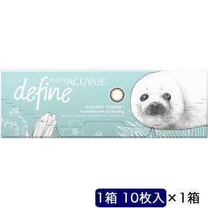 ジョンソン＆ジョンソン (度あり/-1.00) ワンデーアキュビューディファインモイスト ラディアントチャーム アニマルデザイン 10枚入 