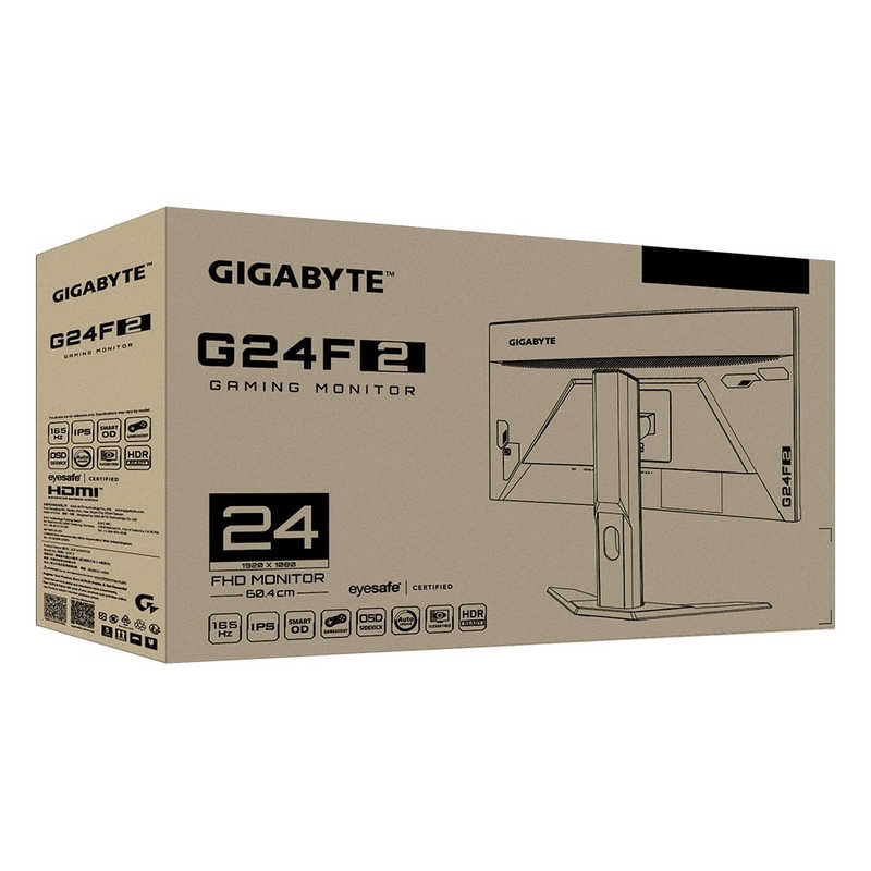 GIGABYTE GIGABYTE ゲーミングモニター G24F 2 ［23.8型 フルHD（1920×1080） ワイド］ GIGABYTEG24F2 GIGABYTEG24F2