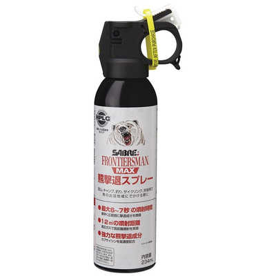 新品・ＳＡＢＲＥ　熊撃退スプレー　フロンティアーズマンマックス　ベアスプレー234　品番1899175 SABRE フロンティアーズマン マックス ベアスプレー234mL 1899175 の