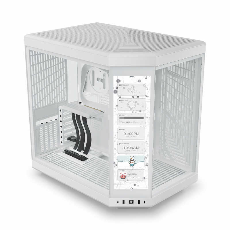 HYTE HYTE PCケース［ATX /Micro ATX /Extended ATX /Mini-ITX］スノーホワイト Y70 Touch Snow White Y70 Touch Snow White