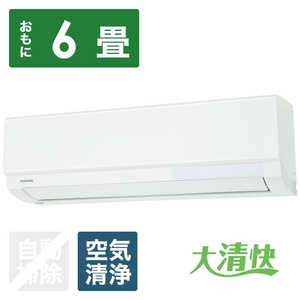 ���� TOSHIBA �G�A�R�� �吴�� F-PBK�V���[�Y ������6���p (�r�b�N�J�����O���[�v�I���W�i��) RAS-F221PBK-W