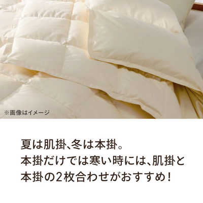 生毛工房 2枚合わせ(本掛け＋肌掛け)羽毛布団「生毛ふとん」 PM480-HB2 
