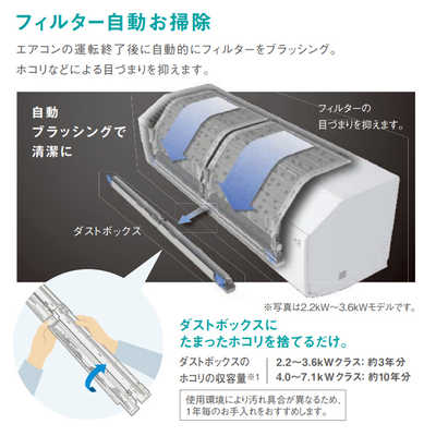 ダイキン DAIKIN エアコン Cシリｰズ おもに23畳用 AN71YCP-W ホワイト 