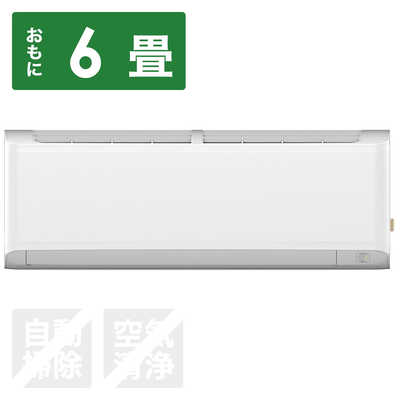 TAG label by amadana エアコン おもに6畳用 AT-HA2212-W ホワイト の