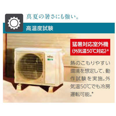 FUJITSU nocria 2021年製 AS-C251L-W 室外機セット
