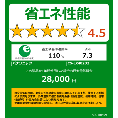 標準設置工事サ-ビス！パナソニック6畳から8畳用！