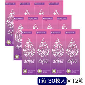 ジョンソン＆ジョンソン (度あり/-2.25) (12箱セット) ワンデーアキュビューディファインモイスト フレッシュシリーズ フレッシュヘーゼル(BC8.5/DIA14.2) 