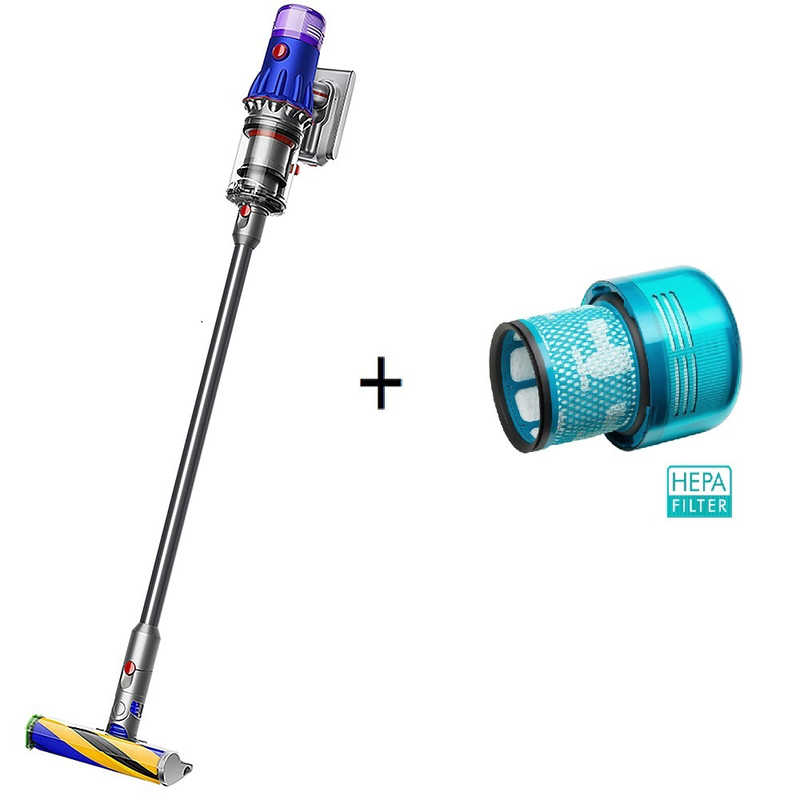 ダイソン　dyson ダイソン　dyson スティッククリーナー Dyson V12 Detect Slim Fluffy [サイクロン式 /コードレス] HEPA フィルター セット  