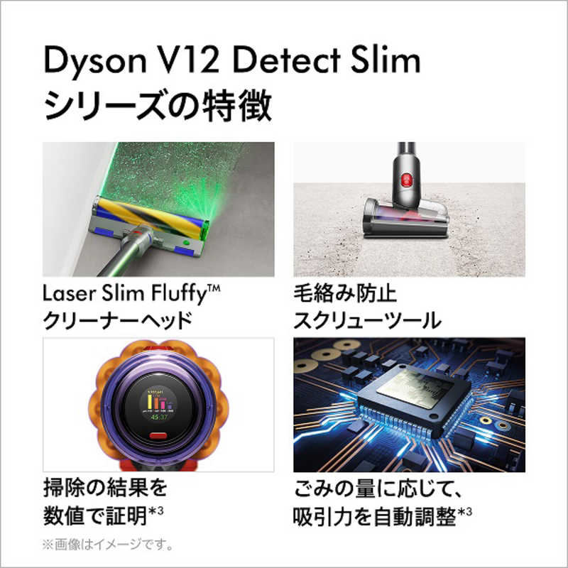 ダイソン　dyson ダイソン　dyson スティッククリーナー Dyson V12 Detect Slim Fluffy [サイクロン式 /コードレス] HEPA フィルター セット  