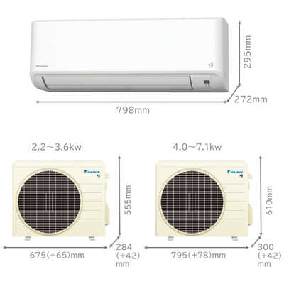ダイキン DAIKIN エアコン Fシリーズ おもに23畳用 AN713AFP-W