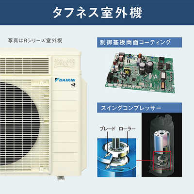 DAIKIN 20畳 - 2024年モデル エアコン本体 AN634AABKPW DAIKIN