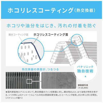 パナソニック Panasonic エアコン Eolia エオリア DEXBGシリーズ
