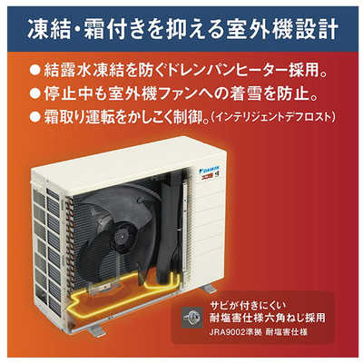 ダイキン エアコン6畳用 室外機付き