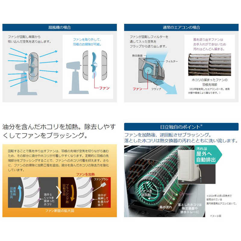 日立　HITACHI 日立　HITACHI エアコン 2025年 白くまくん XBKシリーズ おもに14畳用 (ビックカメラグループオリジナル)  RAS-XR4025DBK-W RAS-XR4025DBK-W
