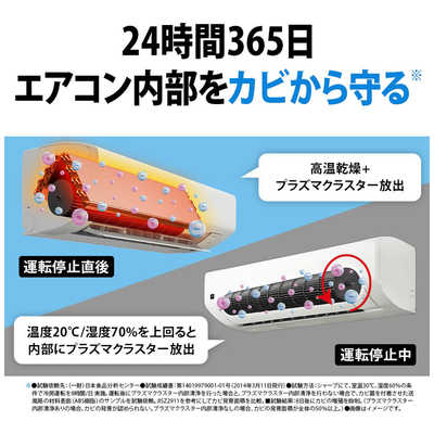 シャープ SHARP エアコン T-Vシリーズ おもに14畳用 (プラズマ 
