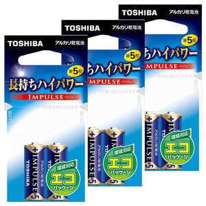 東芝　TOSHIBA (3個セット)単5電池 IMPULSE(インパルス) ［2本 / アルカリ］ LR1H2EC
