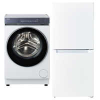 新生活家電セット2点 ドラム式洗濯機：8.0kg / 冷蔵庫：286L ホワイト