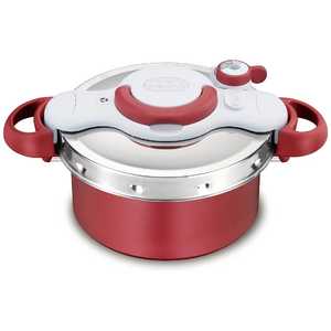 T-fal ≪IH対応≫ 圧力鍋 「クリプソ ミニット デュオ」（4.2L）　P4604236 レッド P4604236