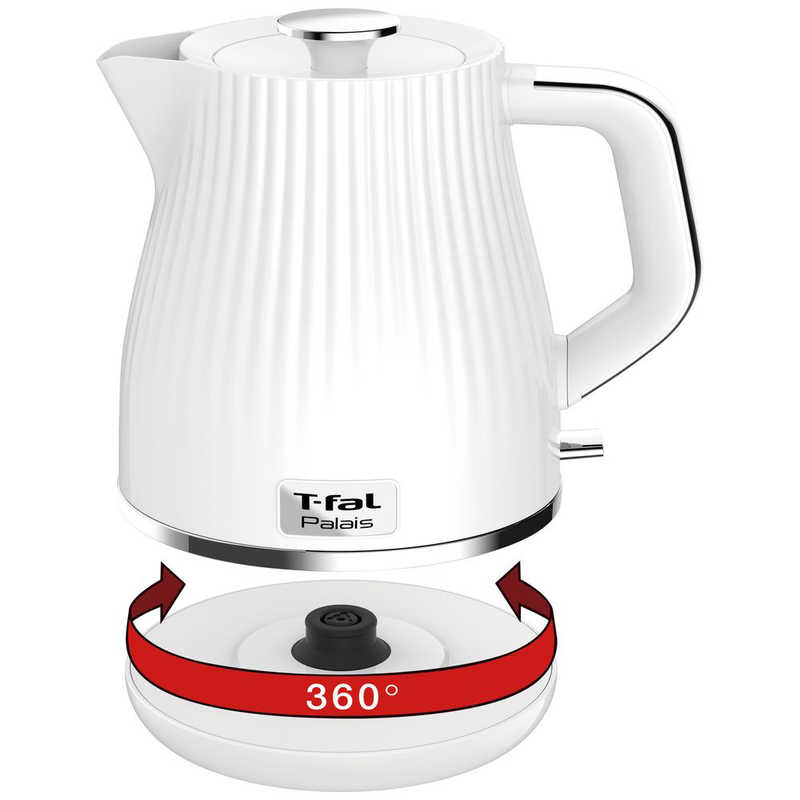 T-fal T-fal 電気ケトル Palais(パレ) [1.0L] KO2521JP ホワイト KO2521JP ホワイト