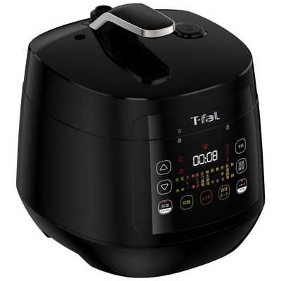 T-fal Tfal ラクラ・クッカー コンパクト 電気圧力鍋 ブラック