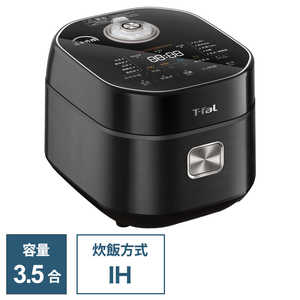 T-fal 炊飯器 3.5合 ザ・ライス 遠赤外線IH ブラック RK8818JP