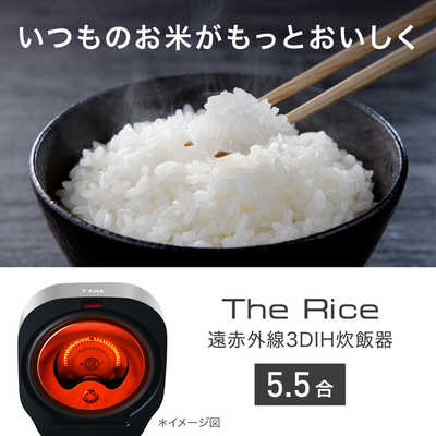 T-fal 炊飯器 5.5合 ザ・ライス 遠赤外線3DIH シルバー RK890EJP