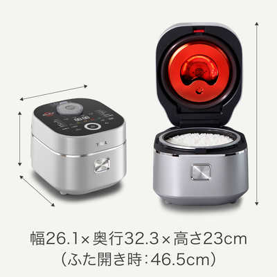 IHジャー炊飯器（5.5合炊き） シルバー | ティファール（T-FAL