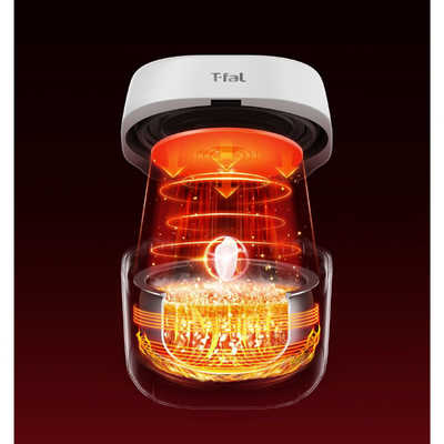 T-fal The Rice 遠赤外線ＩＨ炊飯器　RK9101J0 5.5合　白 T-fal 炊飯器 5.5合 ザ・ライス 遠赤外線IH エッセンシャル ホワイト