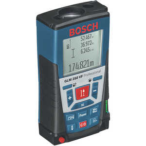 BOSCH レーザー距離計(最大測定距離:250m/光学ファインダー内蔵) GLM250VFブルｰ