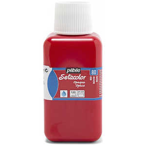 ペベオジャポン 布用水性アクリル絵具 不透明色 250ml セタカラー レッド 296080