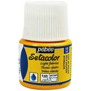 ペベオジャポン 布用水性アクリル絵具セタカラー透明色 45ml バターカップ 329013 ペベオジャポン 布用水性アクリル絵具セタカラー透明色 45ml バターカップ 329013