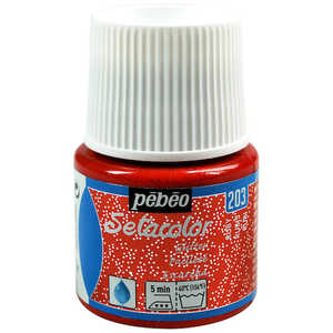 ペベオジャポン 布用水性アクリル絵具セタカラーグリッター 45ml ルビー 329203 ペベオジャポン 布用水性アクリル絵具セタカラーグリッター 45ml ルビー 329203