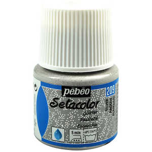 ペベオジャポン 布用水性アクリル絵具セタカラーグリッター 45ml シルバー 329209 ペベオジャポン 布用水性アクリル絵具セタカラーグリッター 45ml シルバー 329209