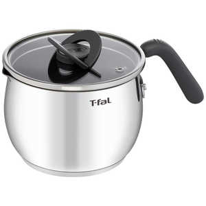 T-fal オプティスペースIH ステンレス マルチポット チャコールグレー T-FAL [16cm /IH対応] G74683