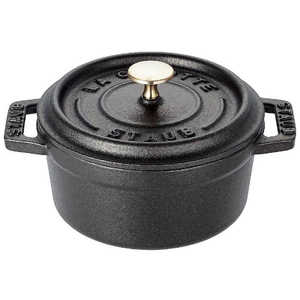 STAUB 《IH対応》ホーロー鍋 ｢ミニピコココットラウンド｣(200ml) 40500-101 ブラック