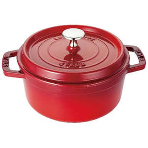 STAUB 《IH対応》ホーロー鍋 ｢ピコココットラウンド｣(2.2L) 40509-820 チェリｰ