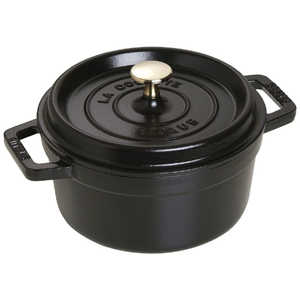 STAUB 《IH対応》ホーロー鍋 ｢ピコココットラウンド｣(2.2L) 40509-487 ブラック