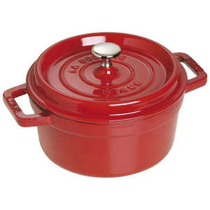 STAUB 《IH対応》ホーロー鍋 ｢ピコココットラウンド｣(2.6L) 40509-825 チェリｰ