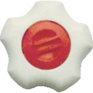 三星産業貿易 フィットノブ M10 本体/白 キャップ/赤 (5個入り) FITWM10R5P