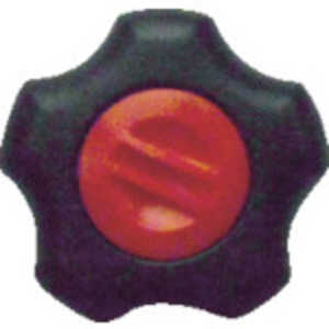 三星産業貿易 フィットノブ M12 本体/黒 キャップ/赤 (5個入り) FITKM12R5P