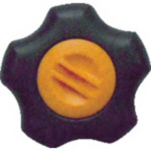 三星産業貿易 フィットノブ M12 本体/黒 キャップ/橙 (5個入り) FITKM12O5P