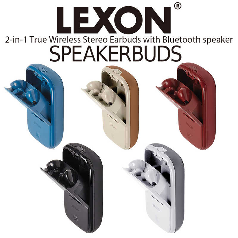 LEXON LEXON Bluetoothスピーカー SPEAKER BUDS グレー ［防水 Bluetooth対応］ LA127G LA127G