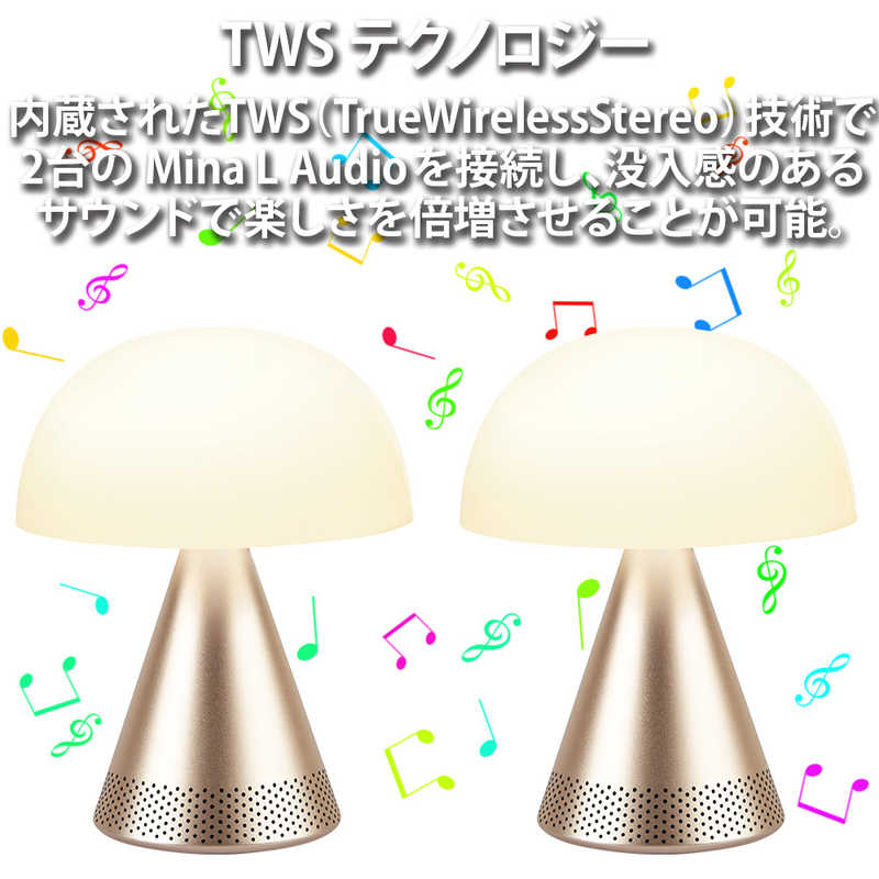 LEXON LEXON キノコ型LEDランプ LEXON MAP Mina L AUDIO LEXON MAP ［LED /充電式］ LH76 LH76