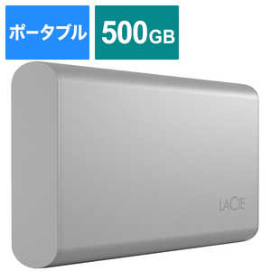 エレコム　ELECOM LaCie ラシー 外付けSSD USB-C接続 Portable SSD v2(Mac/Win) [500GB /ポータブル型] STKS500400