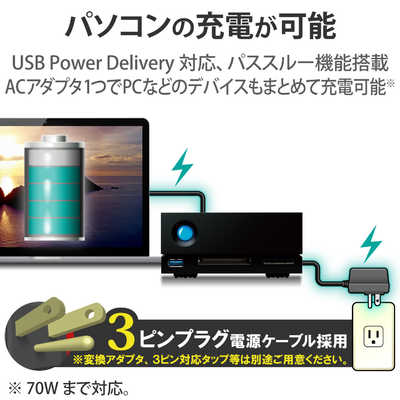 エレコム ELECOM LaCie ラシー 外付けHDD USB-C接続 (USB-A